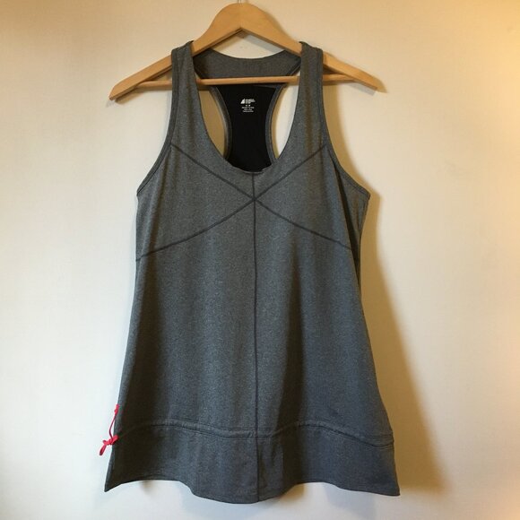MEC Grey Racer Back Inbuilt Bra Tank Top - Picture 7 of 16